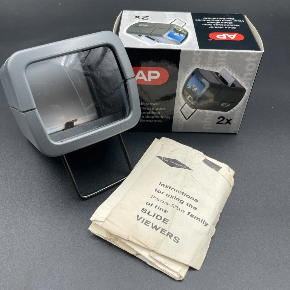AP 2X Magnification Hand-Held Slide Viewer APP315200 Tested Works Vintage 1141